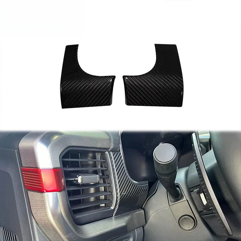 

For Ford F150 2021+Dry Carbon Fiber Interior Trim Dashboard Left Panel Cover
