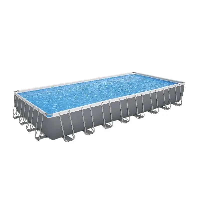 

56623 31.4' X 16' X 52" Power Steel Rectangular Plastic Frame Family Swimming Pools Products