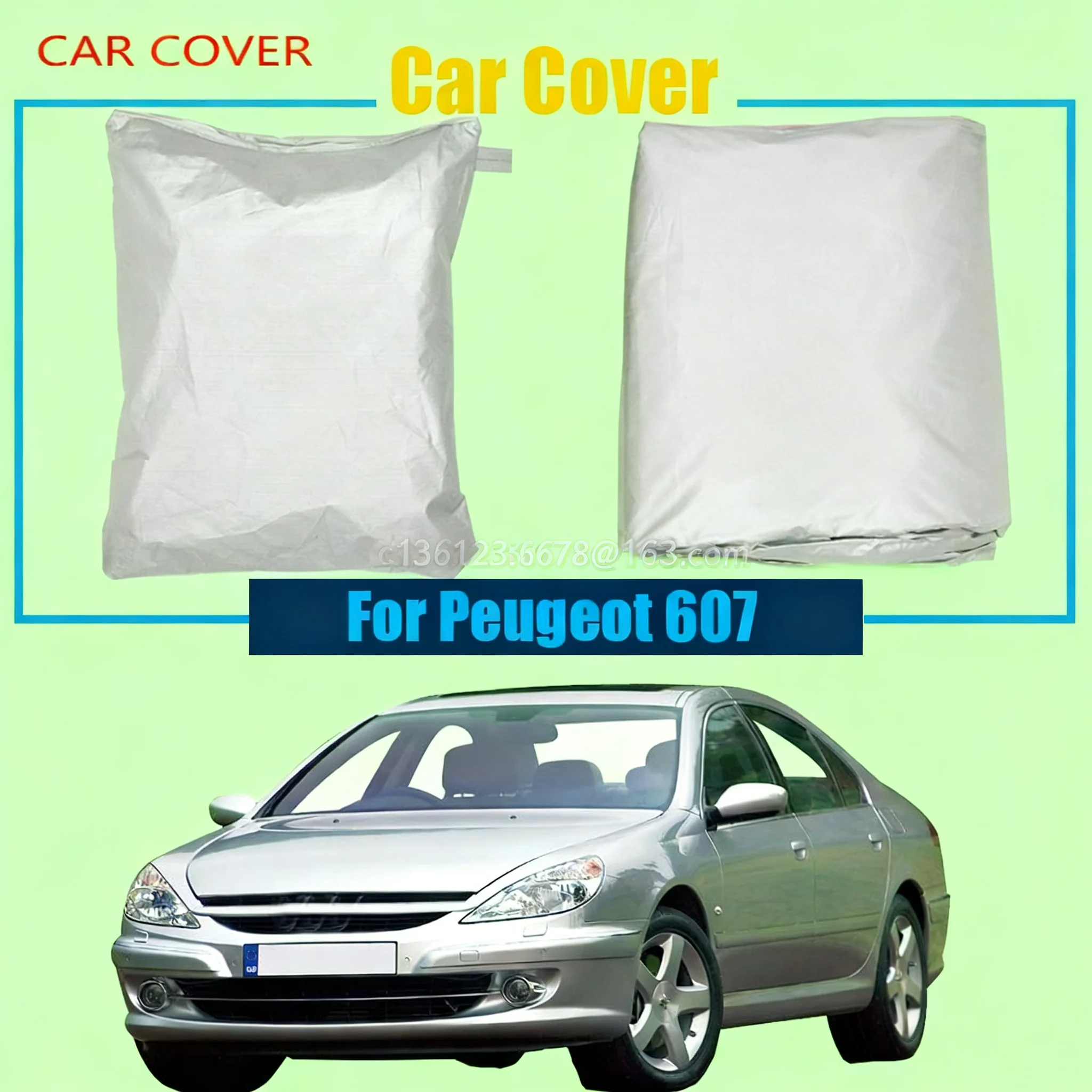

Car Cover Car Cover Anti UV Rain Snow Sun Resistant Sun Shade Protector Cover For Peugeot 607