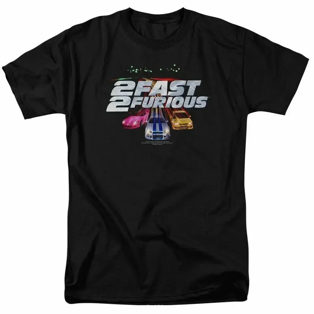 Fast and Furious Logo T Shirt Mens Licensed Car Movie Tee Toretto Black