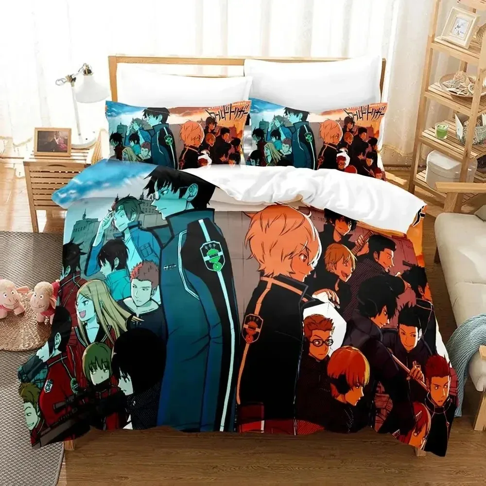 

Anime Osamu Mikumo World Trigger Bedding Set Duvet Cover Bed Set Quilt Cover Pillowcase Comforter king Queen Size Boys Adult