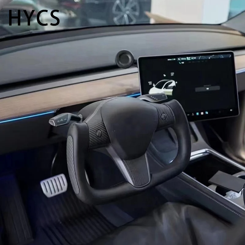 Aksesoris Interior Mobil Listrik Roda Kemudi Yoke untuk Roda Kemudi Model 3 Model Y