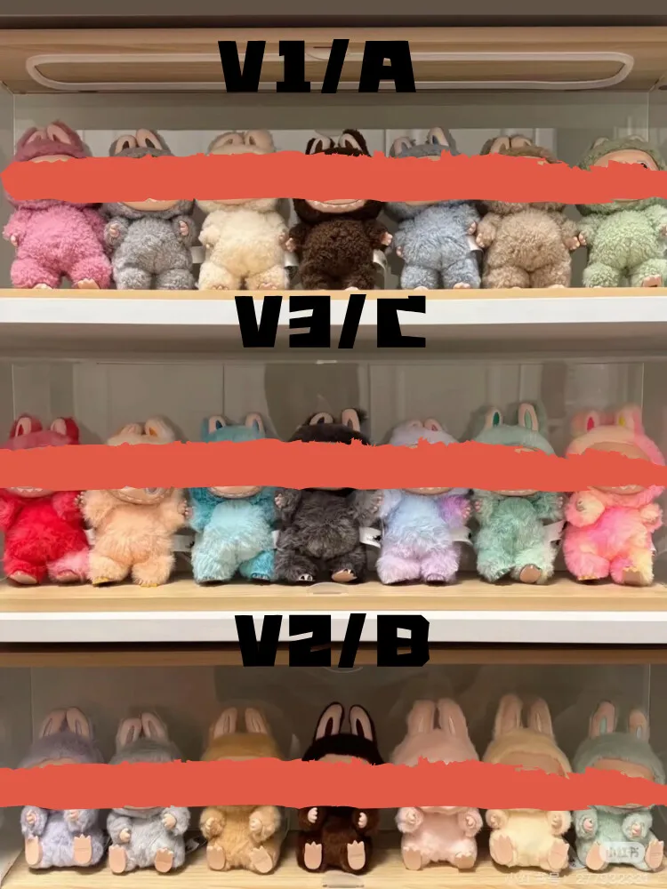 دمية قطيفة معكرون شخصيات كرتونية دمية * هوايات قلادة حلية لطيفة غامضة-صندوق بولي كلوريد الفينيل هدية مفاجئة لمهرجان الأطفال