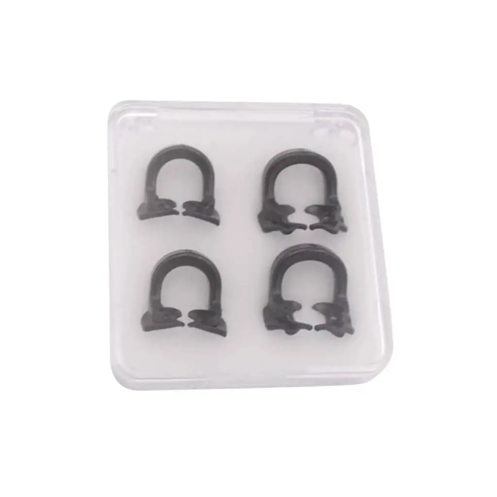 4Pcs/Box Dental Dam Rubber Clamp Black Molar/Premolar Dam Rubber Barrier Clip For Dental Lab Dentistry Material New