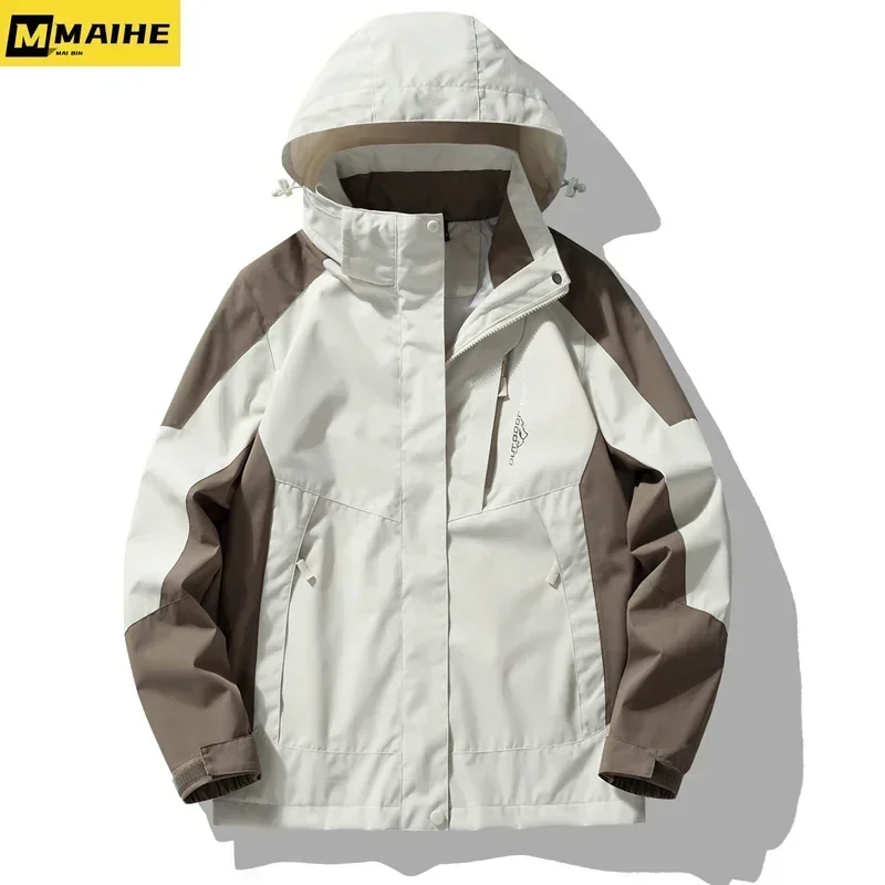 Gorpcore-Veste Coupe-Vent Imperméable pour Homme, Combinaison Coupe-Vent pour Randonnée, Camping, Pêche, Course à Pied, Mince, Vie en Plein Air, Unisexe, Mode 2024