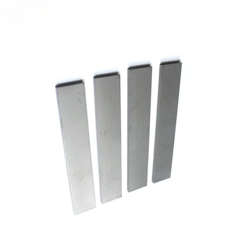 100mm Length  2mm 3mm Thicknesses YG8 YG6 Tungsten Carbide Steel Bar Cemented Carbide Alloy Mold Flat Plate Blanks Stripe