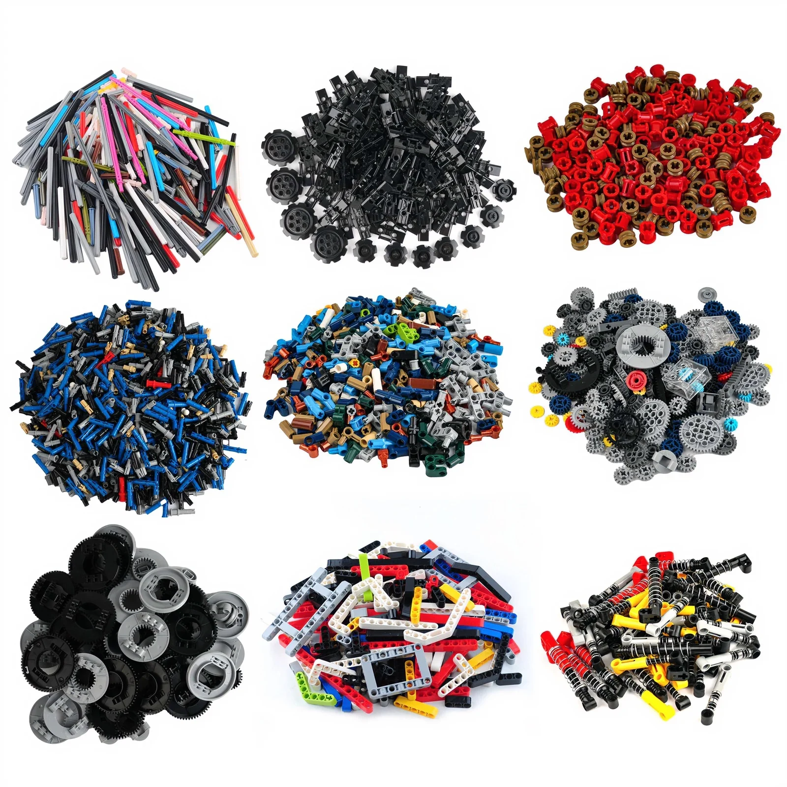 High Quality Mechanical Gear Construction Parts Bulk Set DIY Creative Educational Toys for Kids