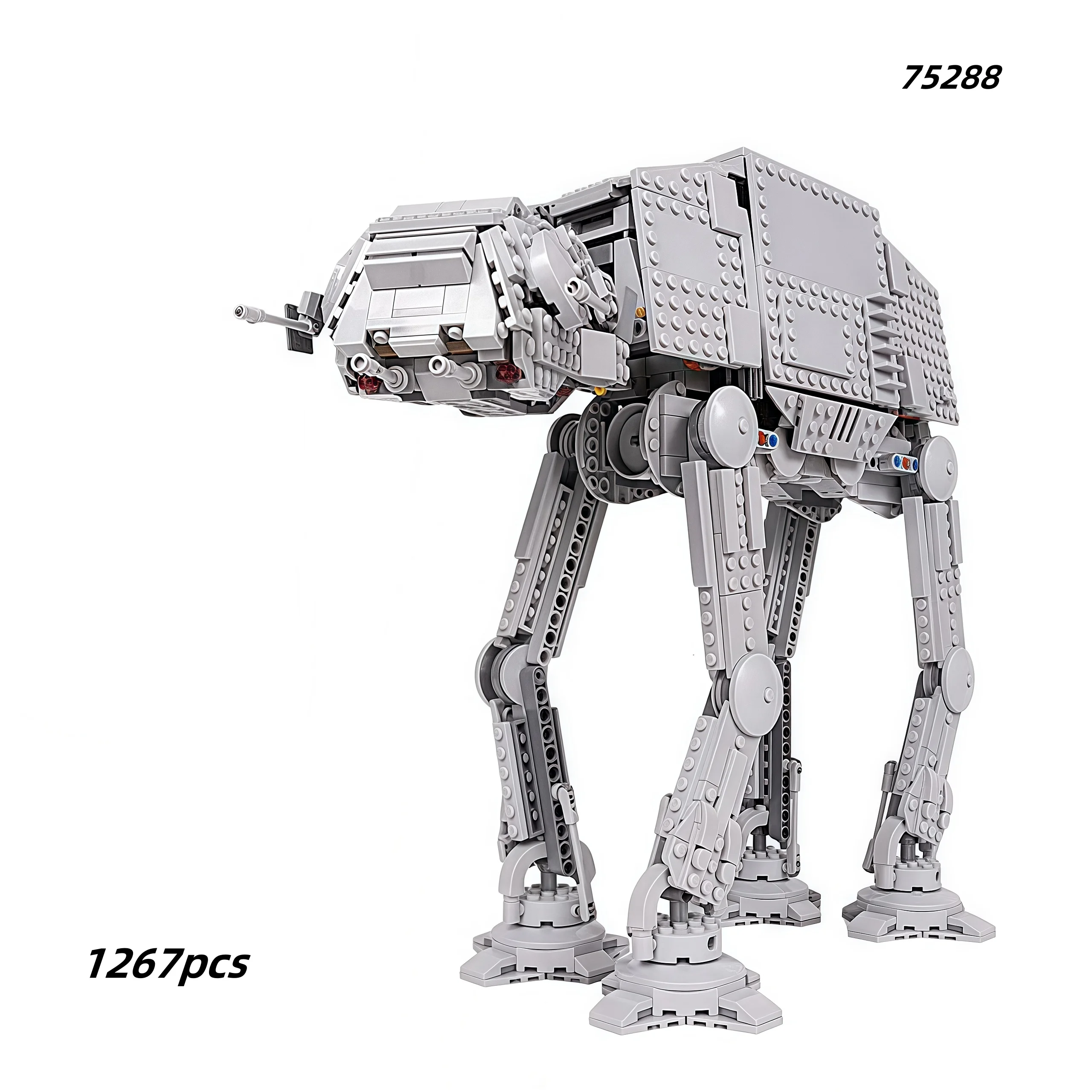 75288 AT-AT Gehmaschinen-Sammlungsmodell, 1267-Partikel, bewegliches Gelenkdesign, Puzzle-Spielzeug für alle Altersgruppen