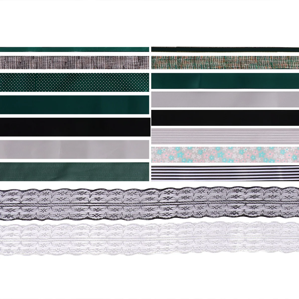 

22Pcs Hair Bows Ribbon Set DIY Cloth Ribbons for Hair Accessories Decoration Craft Hairband Party Decorations