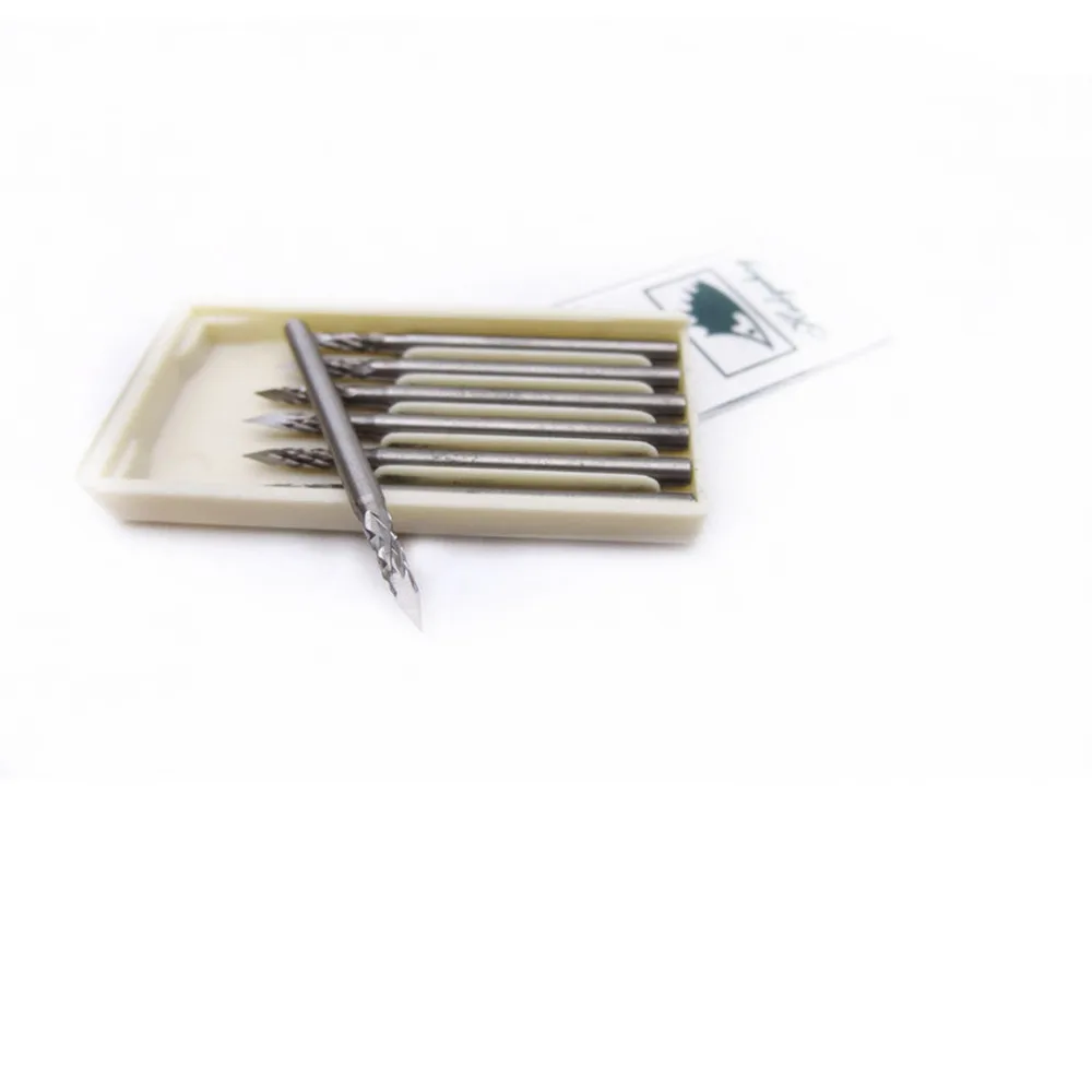 Brocas para trabajar la madera de alta velocidad, 1/5 piezas, limas rotativas, Mini raspa de acero de tungsteno para tallado de madera, cuentas de Buda, tallado de Metal y madera