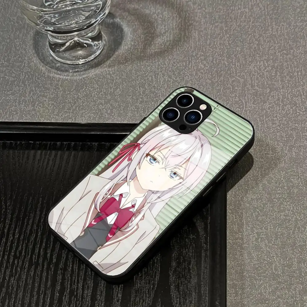 Alya Soms verbergt haar gevoelens in het Russische telefoonhoesje voor iPhone 17 16 15 Pro Max 14 13 12 Mini Plus Samsung glazen telefoonhoesje