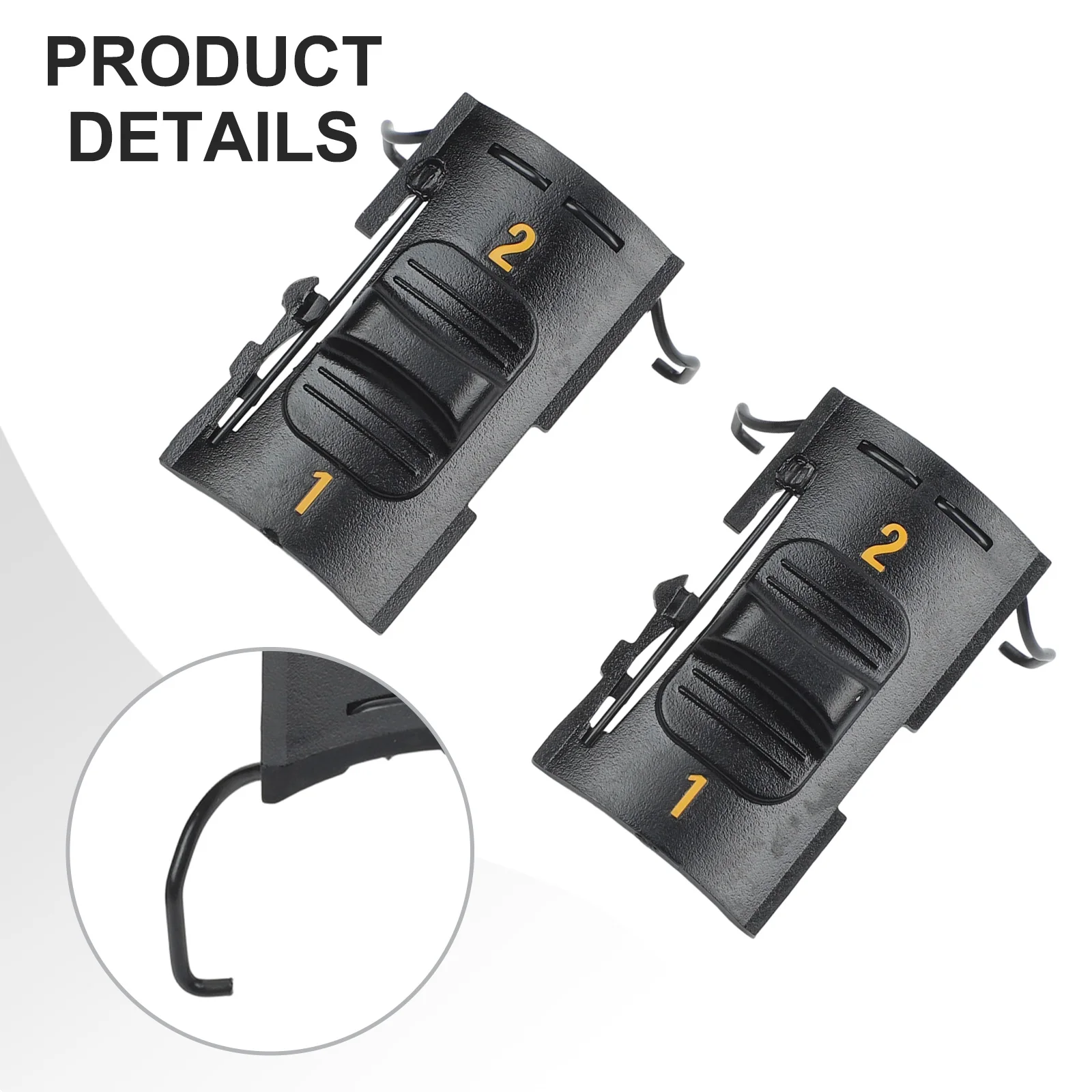 Conjunto de Alavanca de Câmbio (2 Peças) N153906 para Furadeira/Parafusadeira DCD771, Compatível com DCD734, DCD776, DCD776C2-B3 - Peças para Ferramentas Elétricas