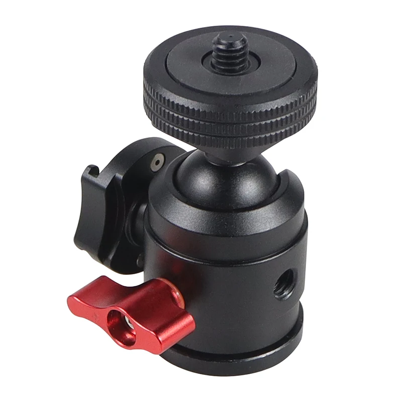 Mini Stativ Swivel Ball Kopf mit Kalten Schuh Mount Adapter für DSLR Kamera Monitor Vlog Flash Licht Mikrofon Magie Arm stehen – Detail 14