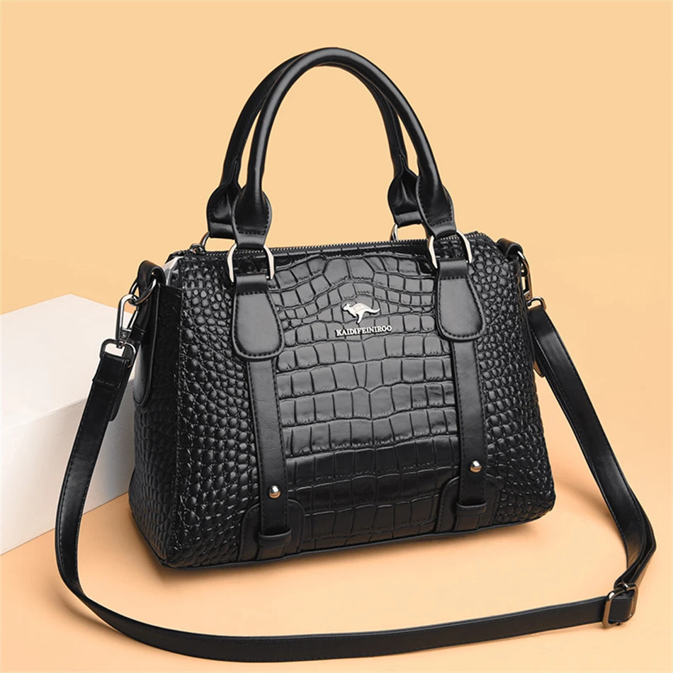 Luxury Designer Handbag Brand High Quality Soft Leather Shoulder Crossbody Bag for Women Bag Large Capacity Leisure Handbag 2026