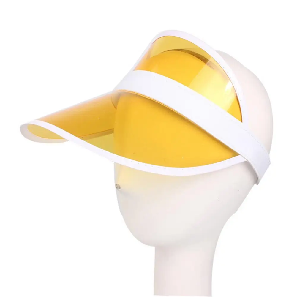 Summer Empty Top Sunhat For Women/men Outdoor Sports Sun Cap Unisex Clear Plastic Visor Hat