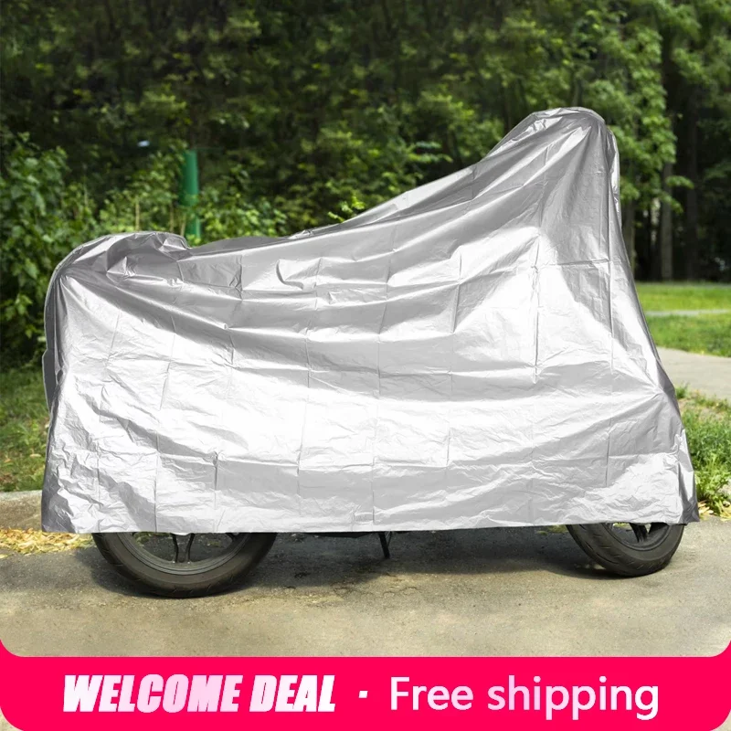 Full Coverage Waterproof Motorcycle Cover Heavy Duty Oxford Material Uv Resistant for Bicycles Electric Bikes Outdoor Bike