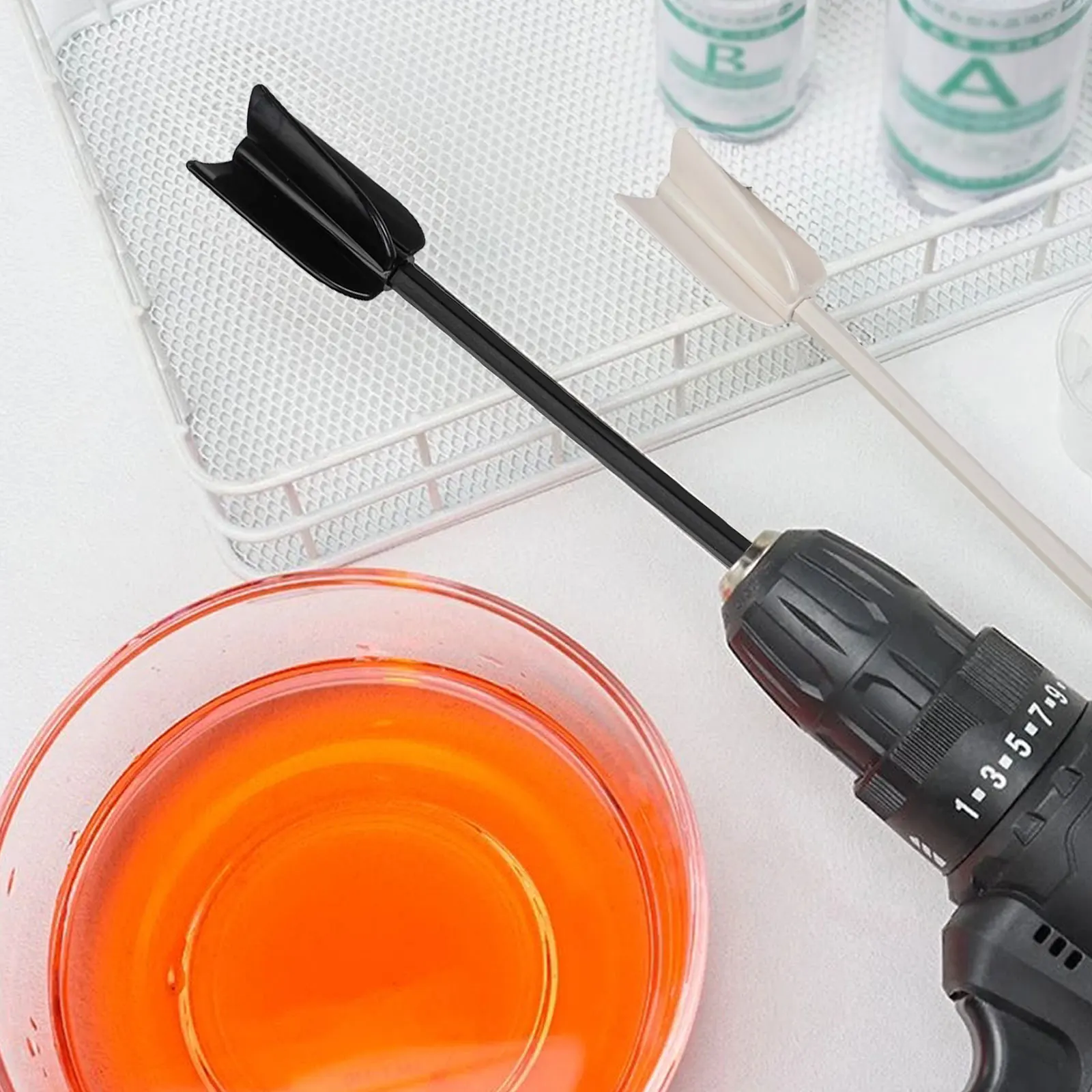 Accessories Portable Practical Hot Sale Epoxy Resin Mixer 16.5*3.5cm 6PCS Black/white/red Mixer Attachment Drill Part