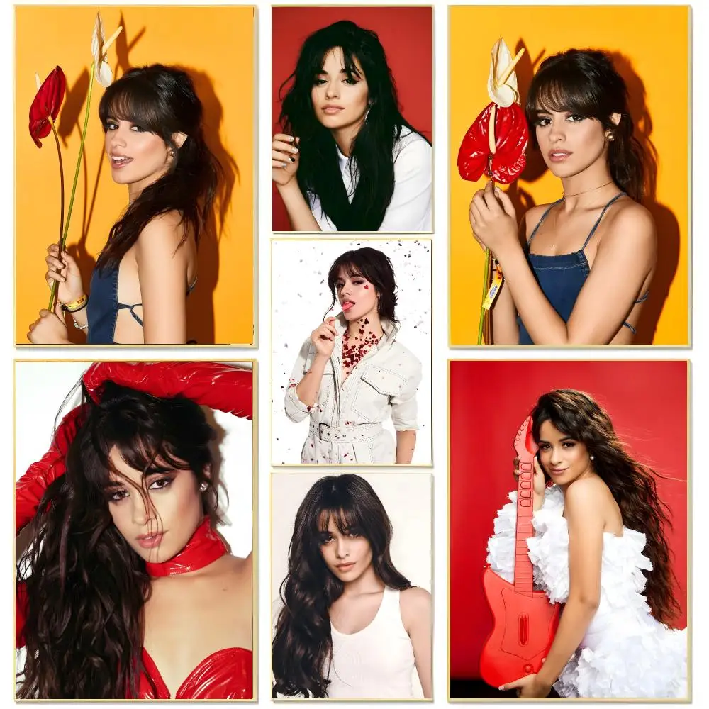 Soulful Pop Singer C-Camila Cabello Poster Living Room Bedroom Decorative Print Unframed Decor