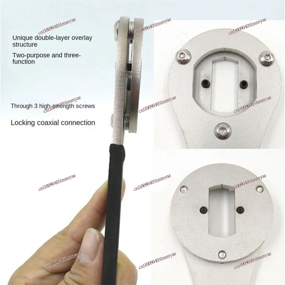

4 in 1 Bicycle Wrench Old-Fashioned Remover Bottom Bracket Spanner Tail Hook Wrench Center Shaft Removal Tool Bike Repair Tools