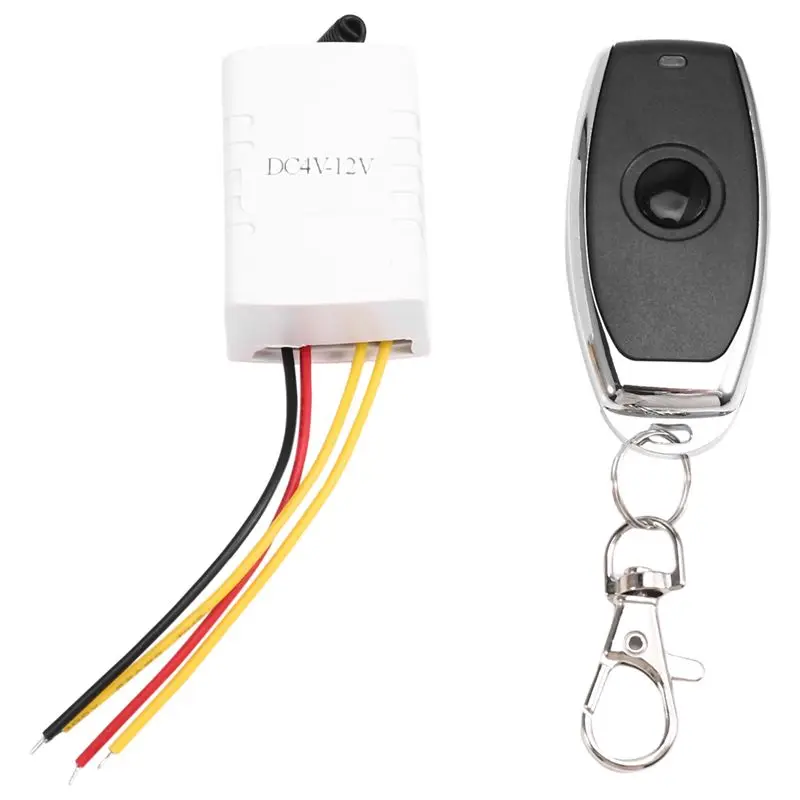 AC23-DC4V-12V Wireless Relay Remote Control One Key Switch Receiver Transmitter Wireless Remote Control Relay Receiver