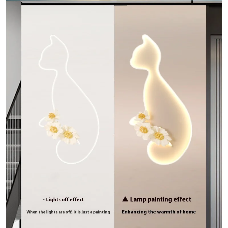 

Personalized wall lamp room wall lamp cat shaped lamp large-sized living room wall lamp pet shaped wall lamp