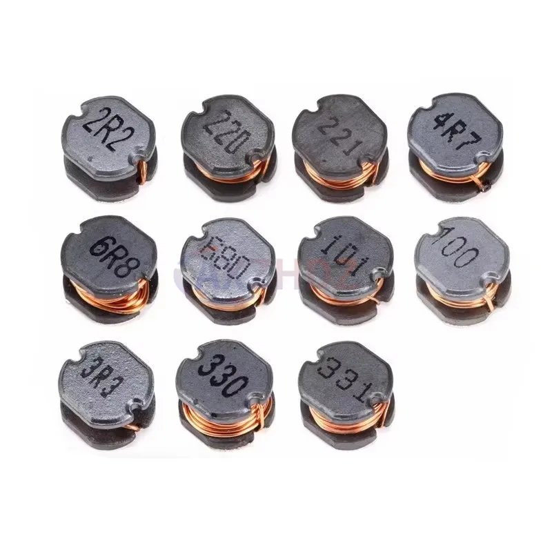 20PCS CD75 SMD Power Inductor 2.2 4.7 10 15 22 33 47 68 100 150 220 330 470UH Wire Wound Chip Power Inductance 1mH 101 102 2R2