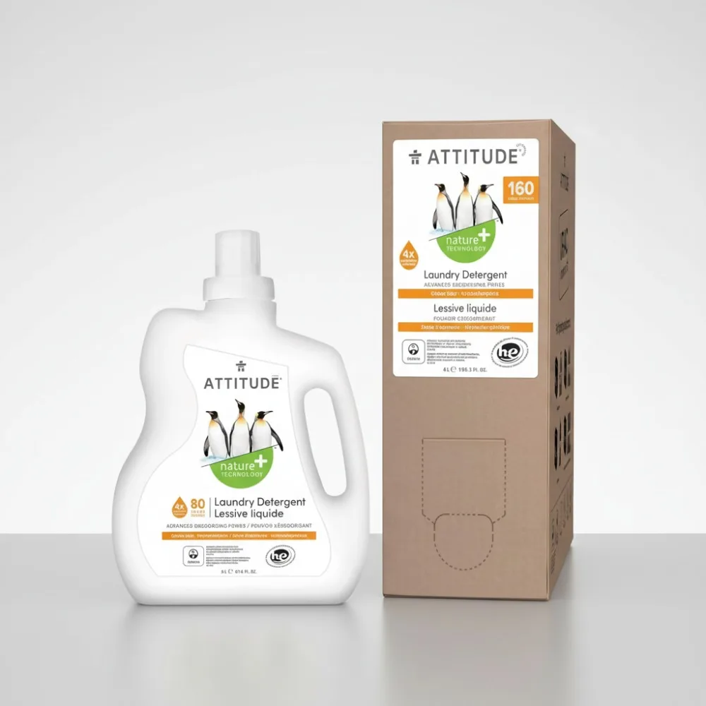 

Plant-Based Laundry Detergent Bundle, Vegan & Cruelty-Free, HE Compatible for Sensitive Skin, Citrus Scent, 240 Loads Total