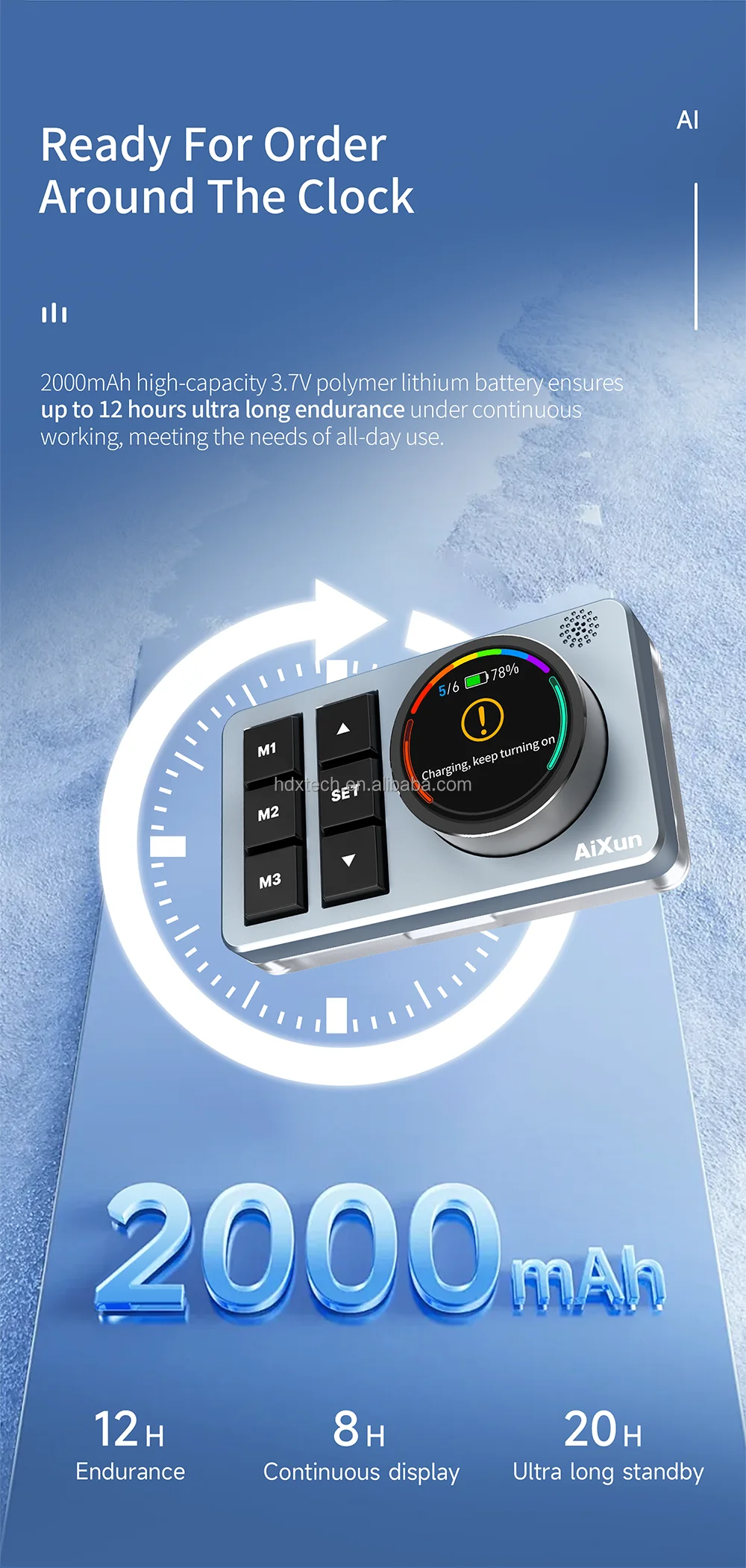 Aixun Bs08 Ai التحكم الصوتي Type-c 2.4g اتصال بلوتوث يعمل لمحطة لحام Aixun T320 P3208 H312 H314 مساعد الصوت #4