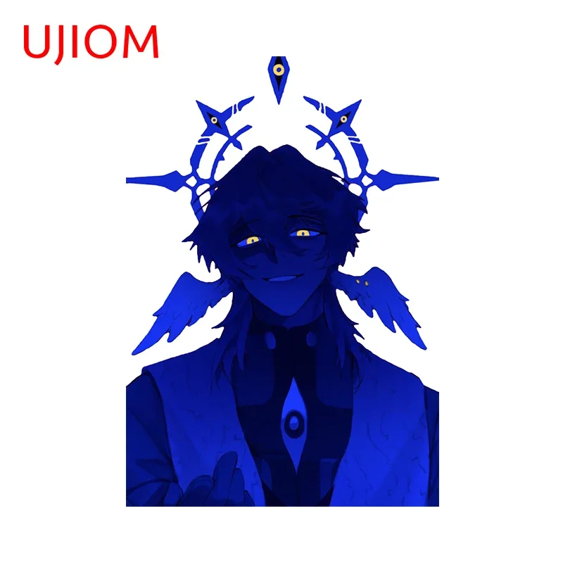 UJIOM For Honkai Star Rail Sunday Cool Blue Style Wall Sticker Mysterious Graphics Graffiti Decals Creative Bedroom Accessories