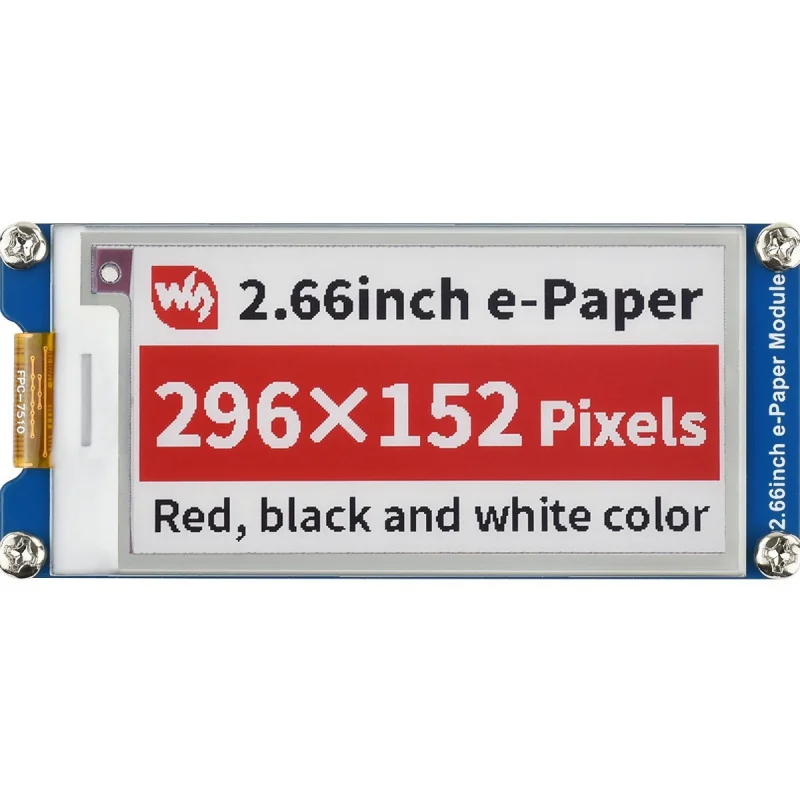 

SMEIIER 2.66inch E-Paper E-Ink Display Module Ideal for Price Tags Shelf Labels Industrial Instruments 2.66inch e-Paper Module