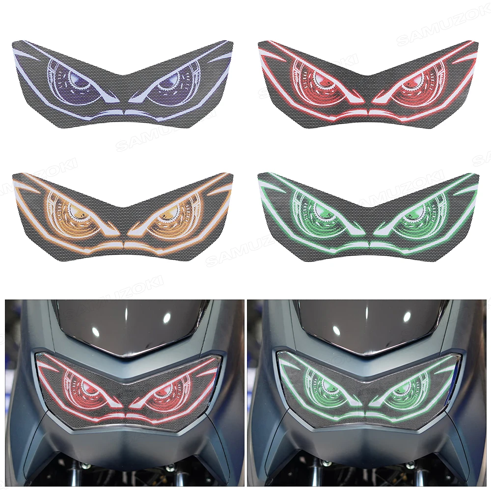 

For Honda NMAX 155 nmax155 2020 2021 Motorcycle Accessories Front Fairing Headlight Guard Sticker Head light protection Sticker