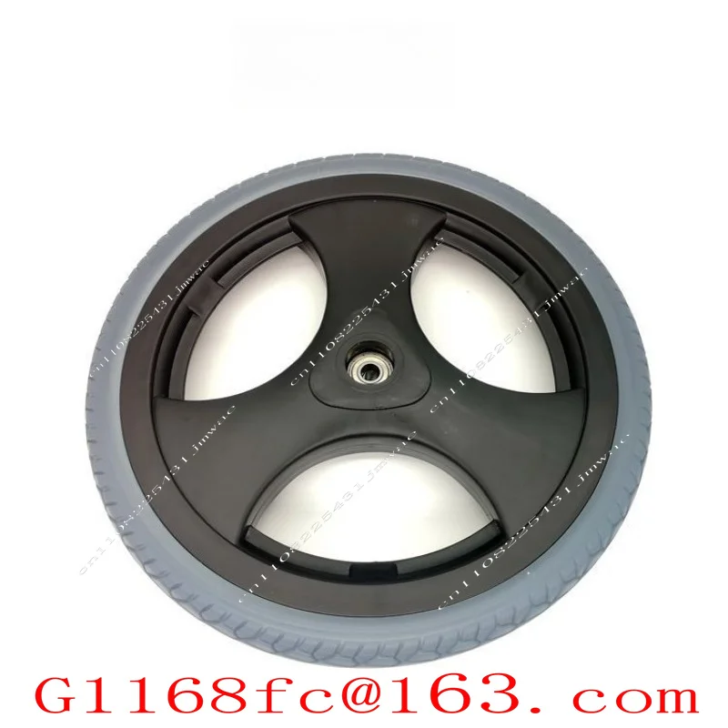 Wheelchair Front and Rear Wheels 6 Inches 8, 12, 16 Inches Solid Tires PU Tire Accessories Scooter