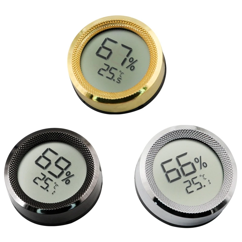 

Mini Digital Display Cigar Hygrometer Thermometer Temperature Gauge for Humidors Cigar Jars Incubators for Dropshipping