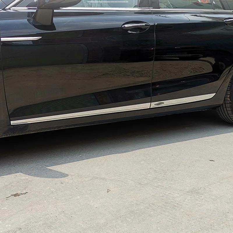 4pcs for HongQi H5 2019-2022 Body Moulding Protect Door Edge Bright Strip Anti Scratch Decoration