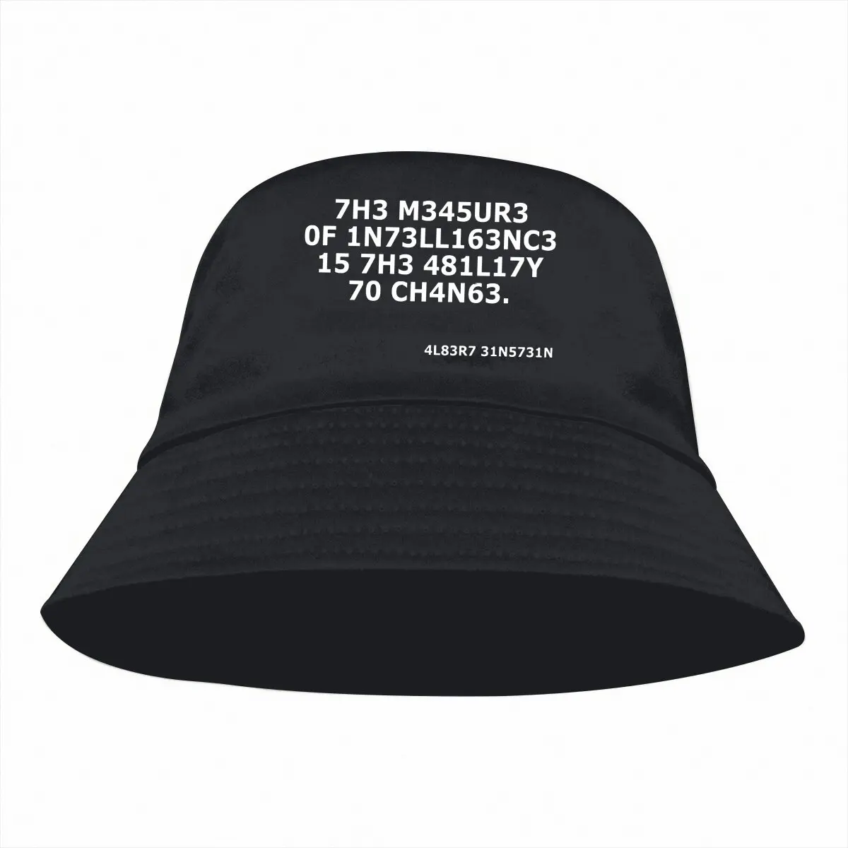 Intelligence Unisex Bucket Hats Science Hip Hop Fishing Sun Cap Fashion Style Designed