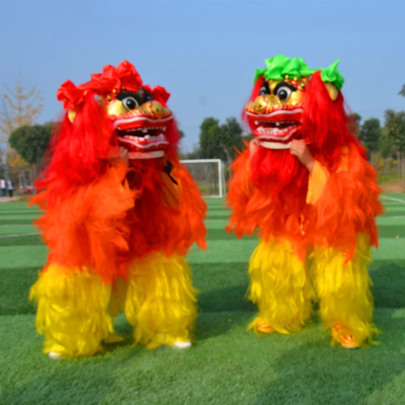 Lion Dance Props Awakening Supplies Complete Set of North Lion Double Adult Lion Dance Smiles