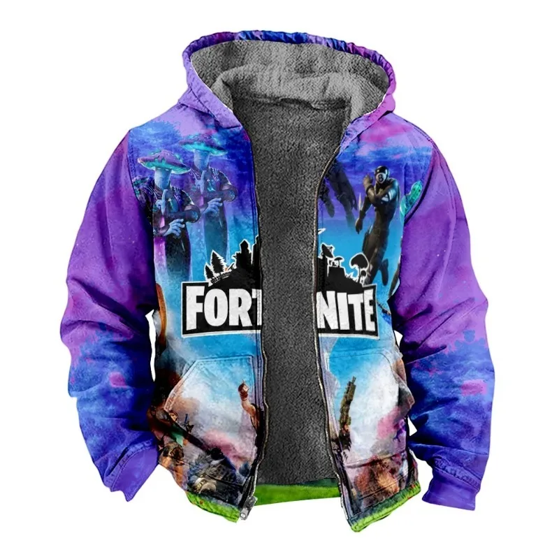 

Fortnite game Hoodies anime Long Sleeve Autumn Tops 3D Game Print Unisex Hoodie Casual Coat Outdoor Clothes gift