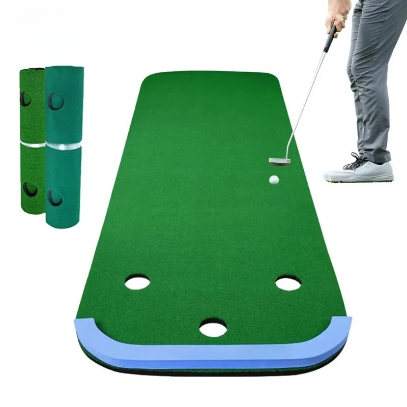 Portable Lightweight Mini Golf Putting Green Carpet Functional Training Aids Helps Golf Players Master Putting Precision Quickly