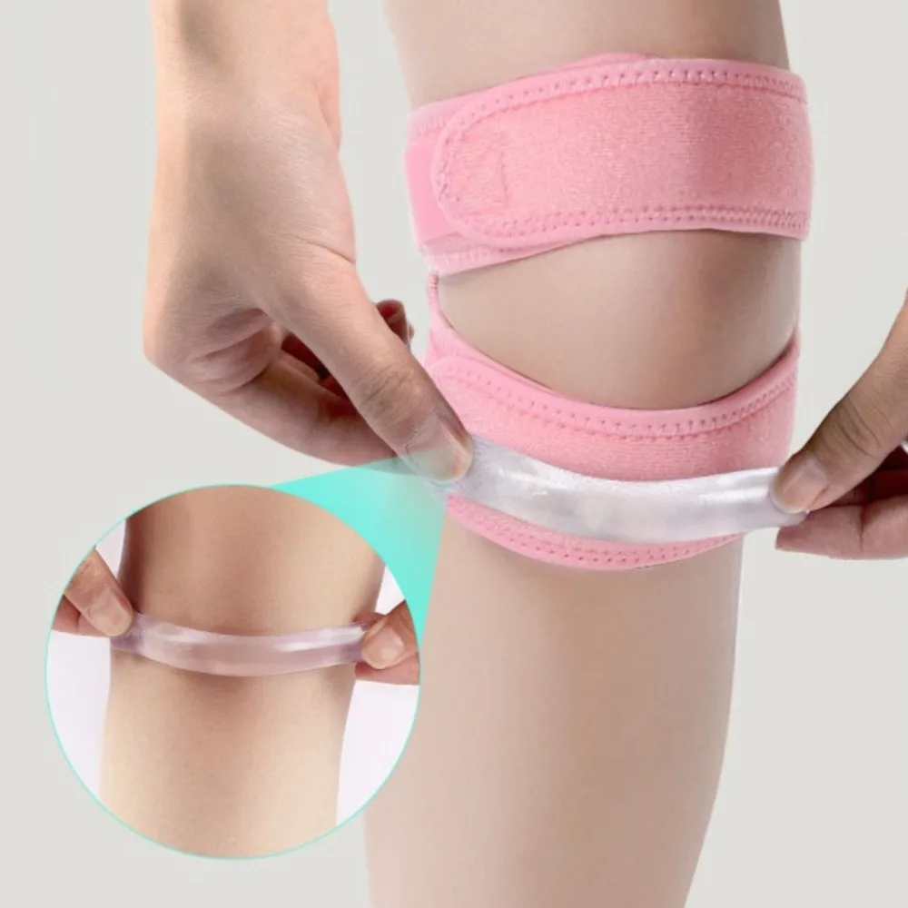 

1PCS Pressurized Knee Wrap Sleeve Support Bandage Pad Elastic Braces Knee Hole Kneepad Safety Support for Stable Joints