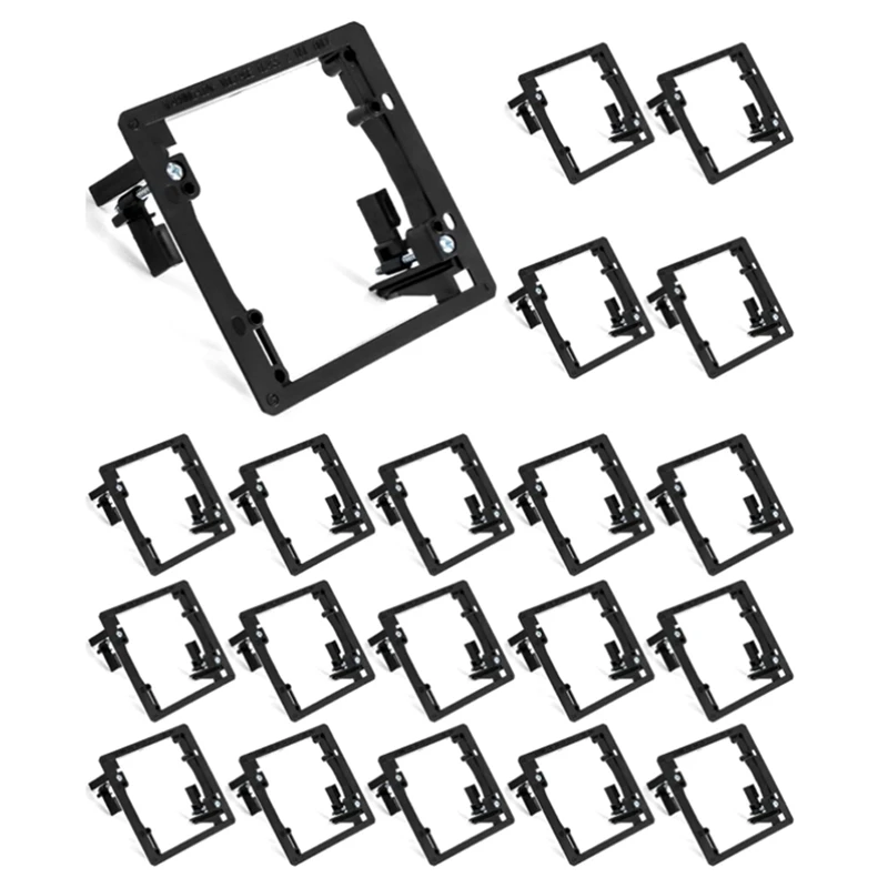 

2GANG Multi-Purpose Drywall Panel Low Voltage Mounting Bracket Equipment For Telephone Lines, Network Cables Durable ,20PCS