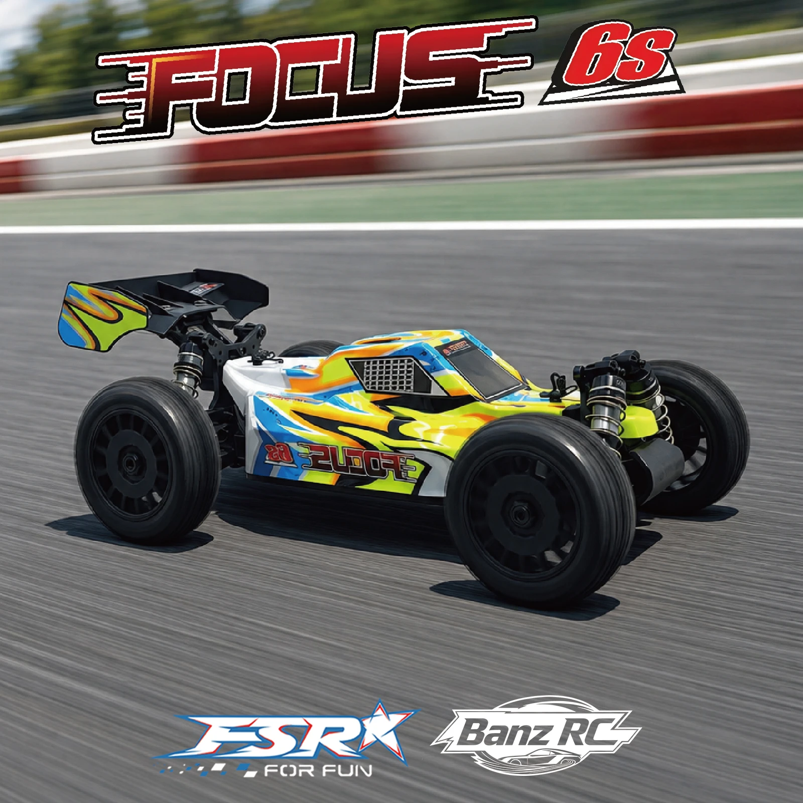 FSR RC Racing Car, 2.4Ghz High Speed Remote Control Car, 1:8 4WD 100+KM/h RTR Off-road RC hobby Radio remote control vehicle