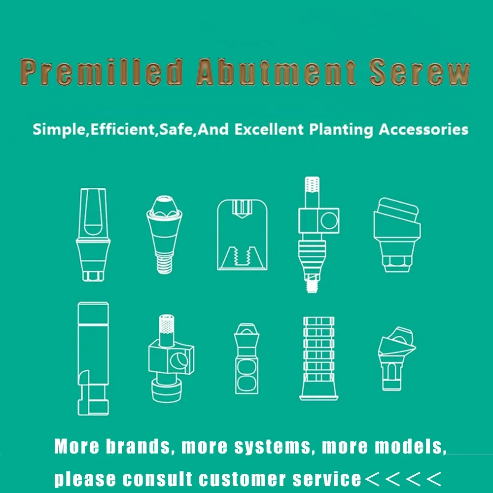 10 قطعة برغي دعامة الأسنان لـ Osstem/Dentium/Megagen/DIO/NeoBiotech/Straumann/Nobel/Zimmer/Bio Horizons/Astra