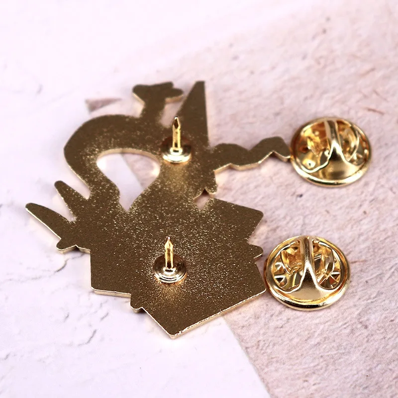 C5207 Here be dragon Brooches on Clothes Anime Enamel Pins Lapel Pins for Backpack Metal Briefcase Badges Accessories Fans Gifts