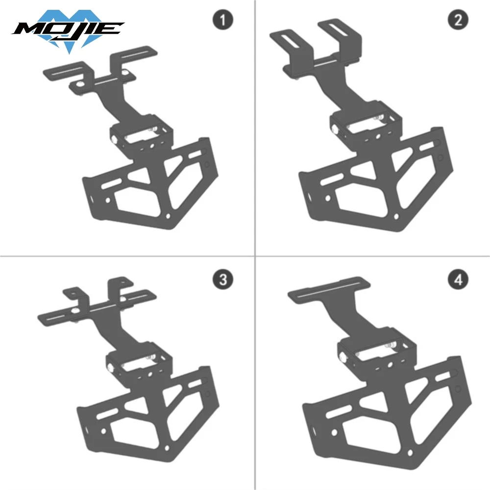 

FOR YAMAHA YZF R1 YZFR3 YZFR6 YZFR7 YZFR25 YZFR125 XT600 XT600X Motorcycle License Plate Holder Tail Light Bracket Tidy Fender