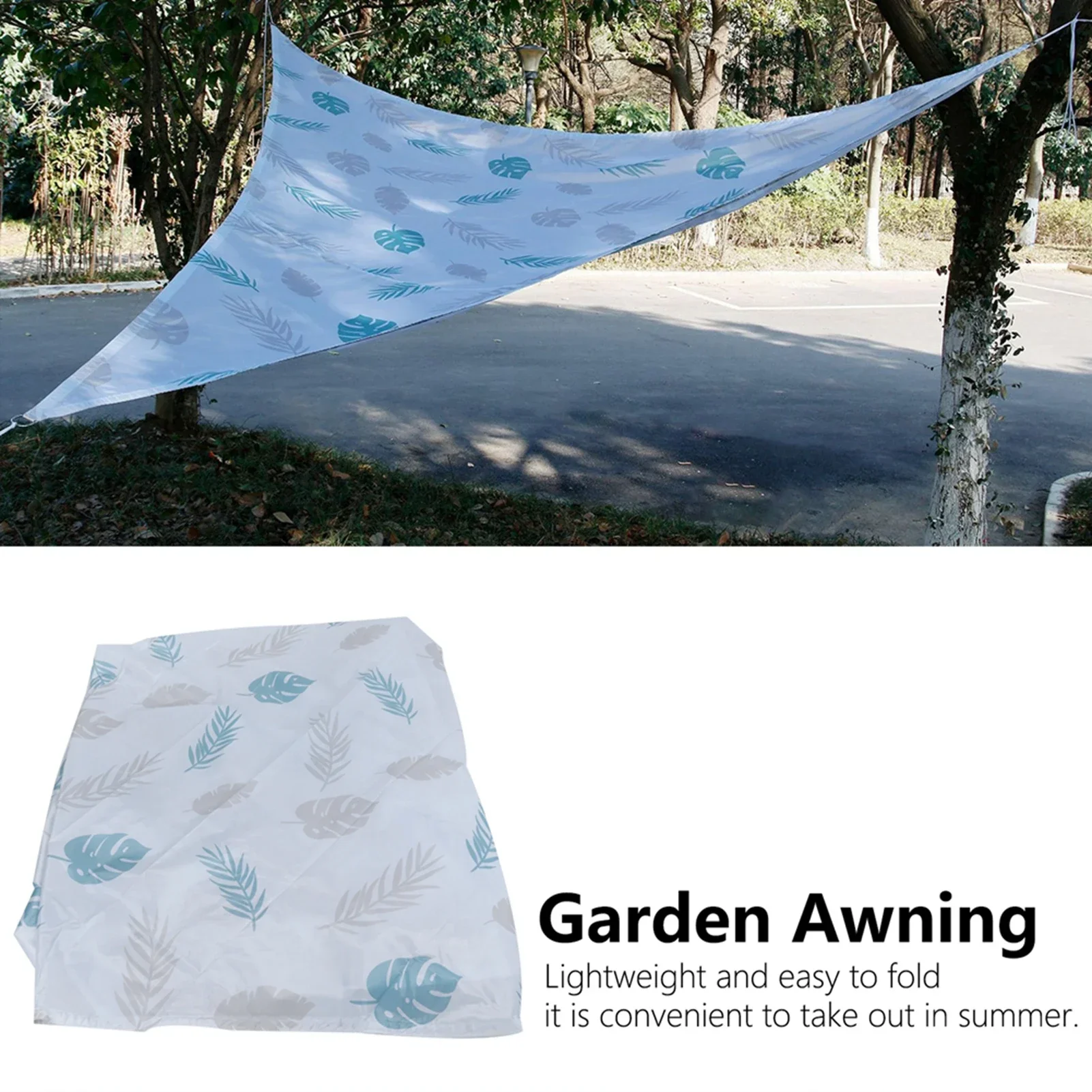 Triangle Sun Shade Sail, 5m Equilateral Triangle Outdoor Sun Shade Cover, Oxford Cloth Waterproof Awning, Outdoor Triangle Visor