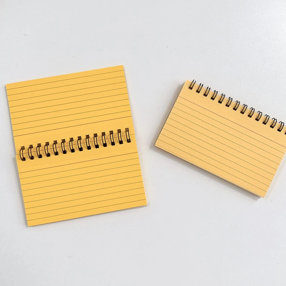 

2pcs Spiral Coil Notebook Tearable Memo Tabs Compact Small Notebooks Purple ange To Do List Planner Student Teacher Gifts
