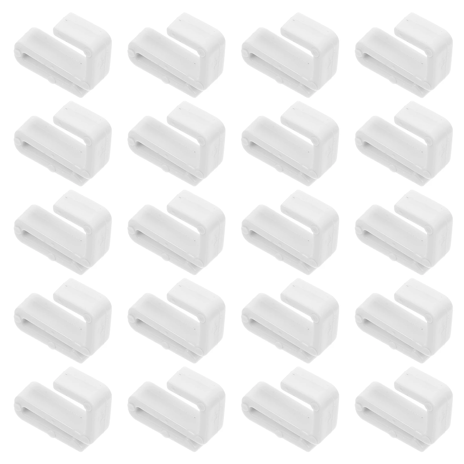 

20Pcs Plastic S Hooks Heavy Duty Solid S-Shaped Hangers for Kitchen Wardrobe Garage Bathroom Office Rack Storage