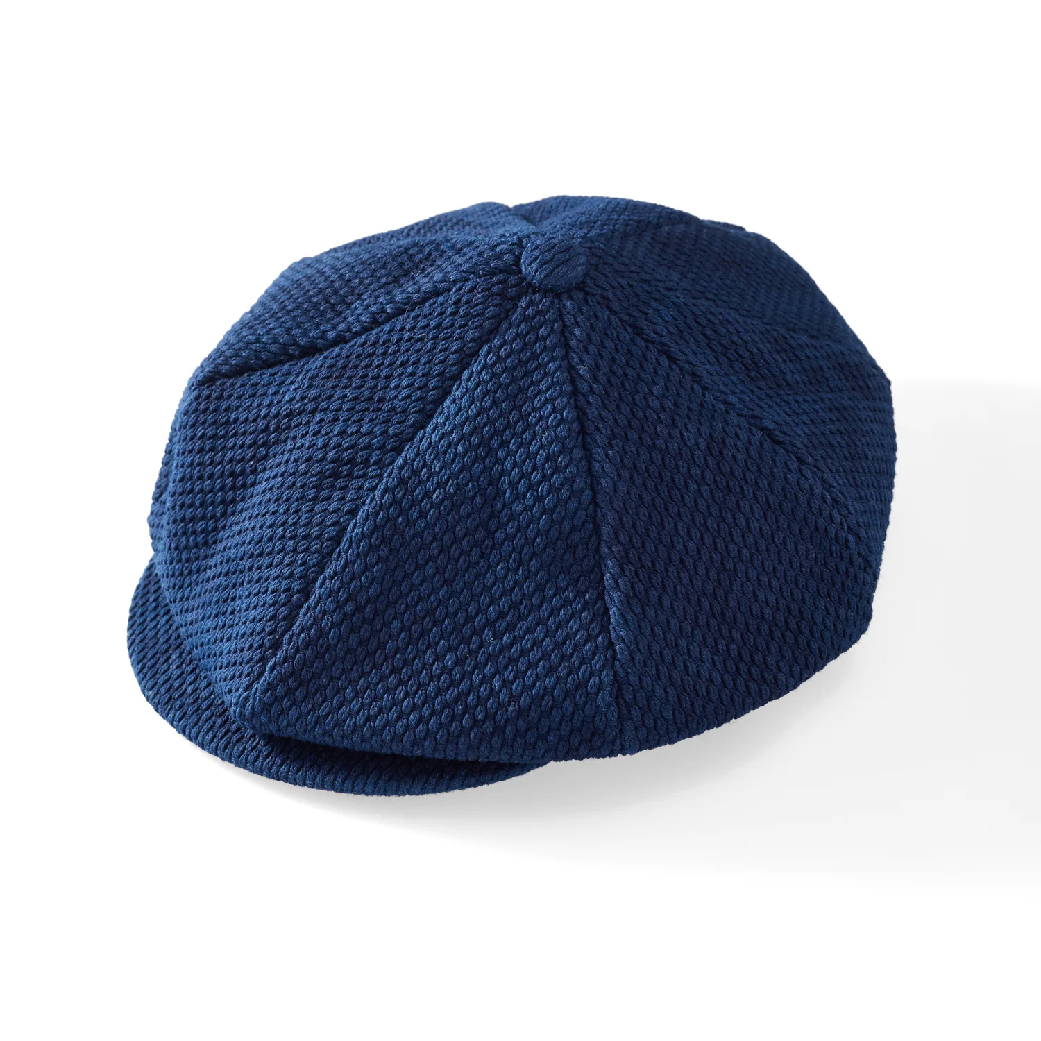 

Handmade Vintage Indigo Plant-Dyed Octagonal Hat 550gsm Kendo Fabric Japanese Retro Beret Natural Blue Dye