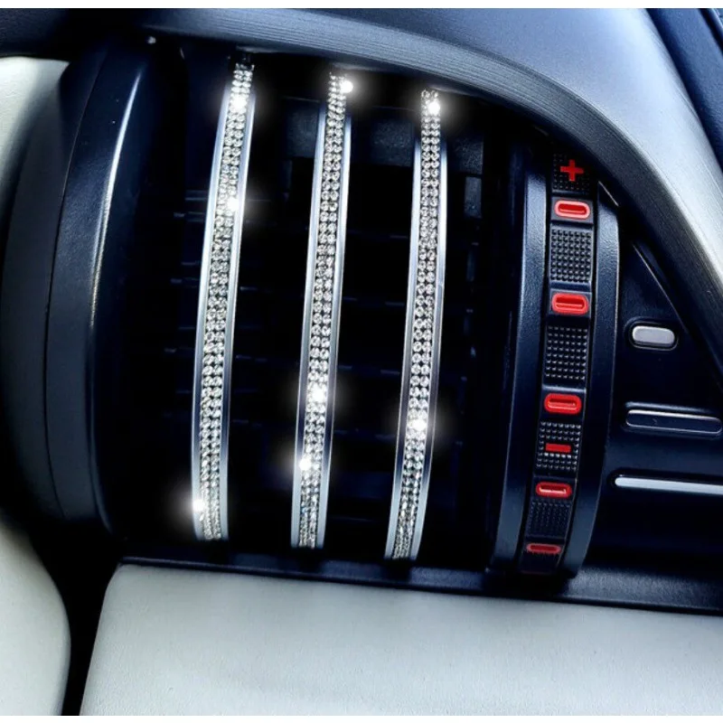 

For BYD Yuan Plus Rhinestone Air Vent Decor & Interior Bling Mods, Ignition Button & Steering Wheel Diamond Stickers