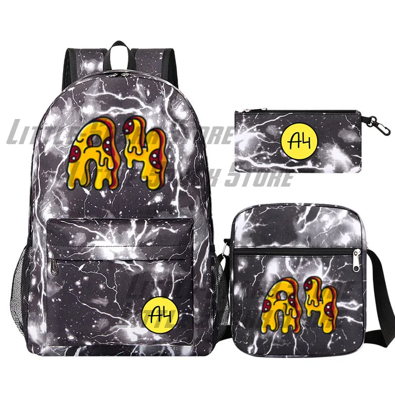 а4 мерч Lamba backpack set Cartoon Пицца А4 Children school bag Влад Бумага А4 Teenager student schoolbag Laptop Shoulder Bags